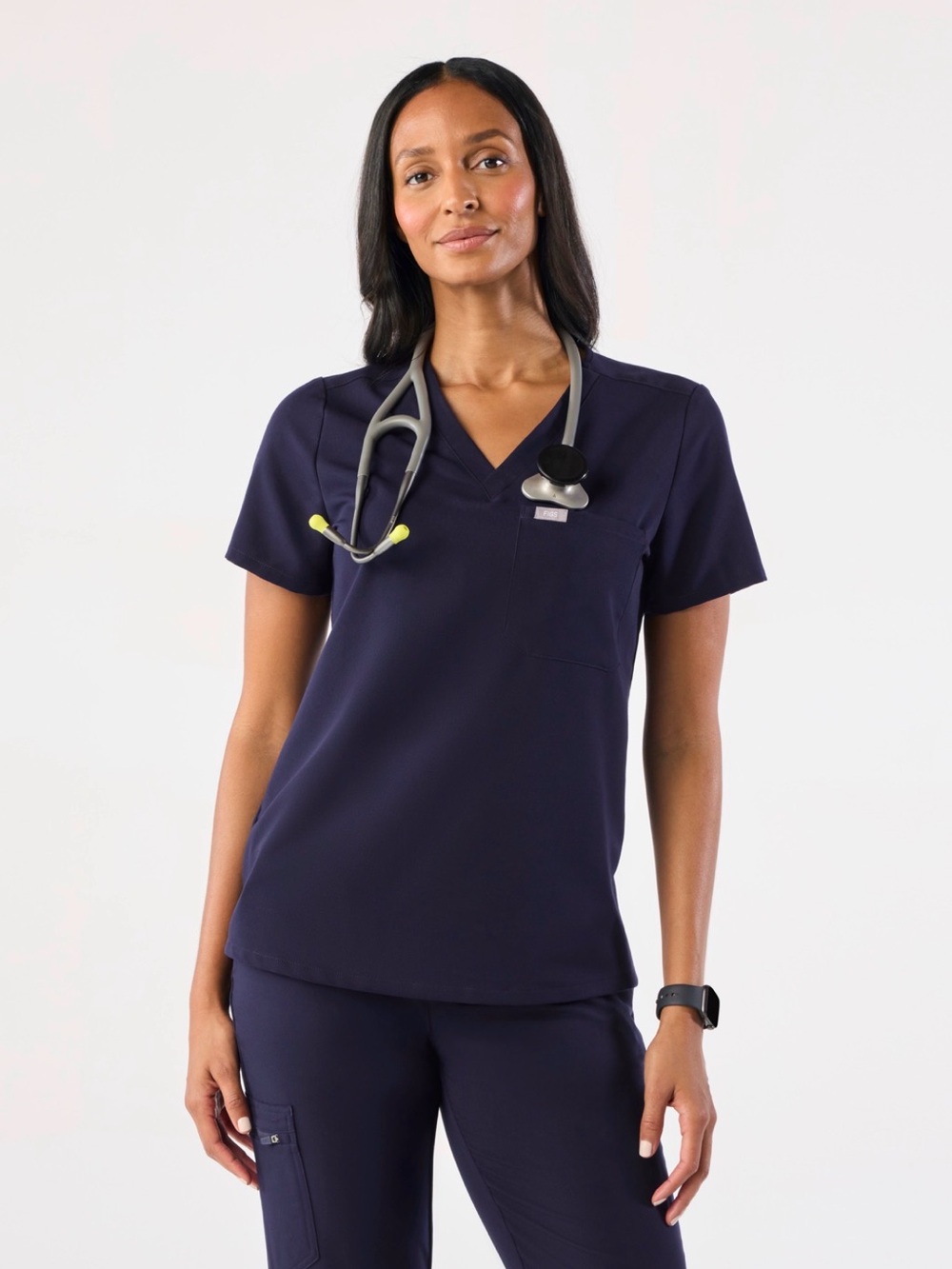 Figs women’s navy Catarina top size XS NWOT